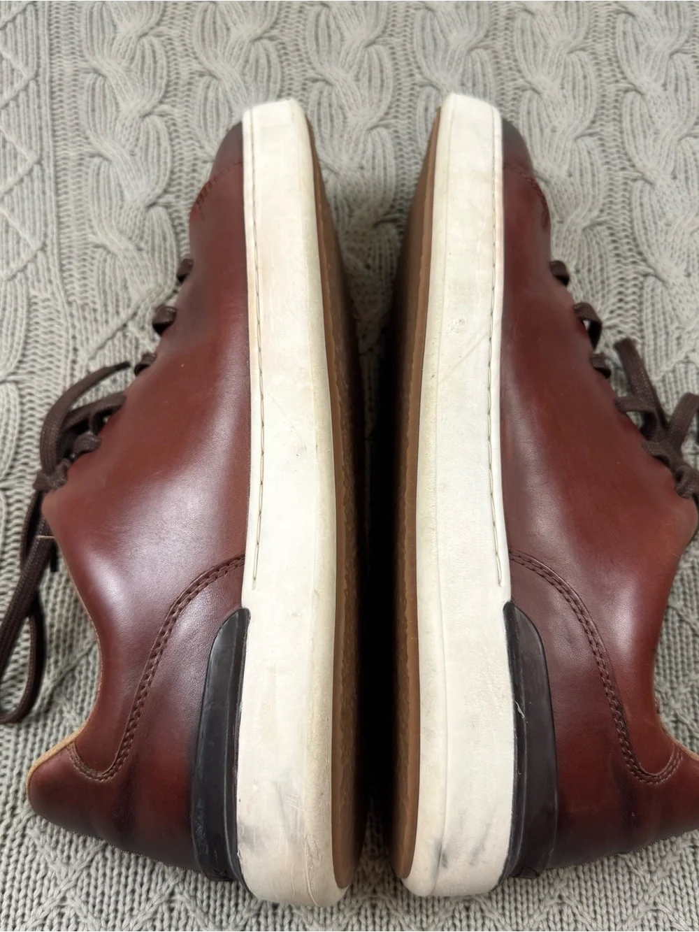 Clarks Courtlite Lace mens sneakers in dark brown ~ 10